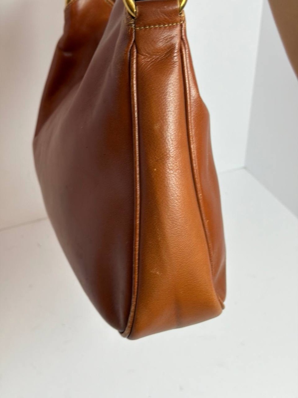 Gucci Bamboo Brown Leather Hobo Shoulder Bag READ - Picture 3 of 13